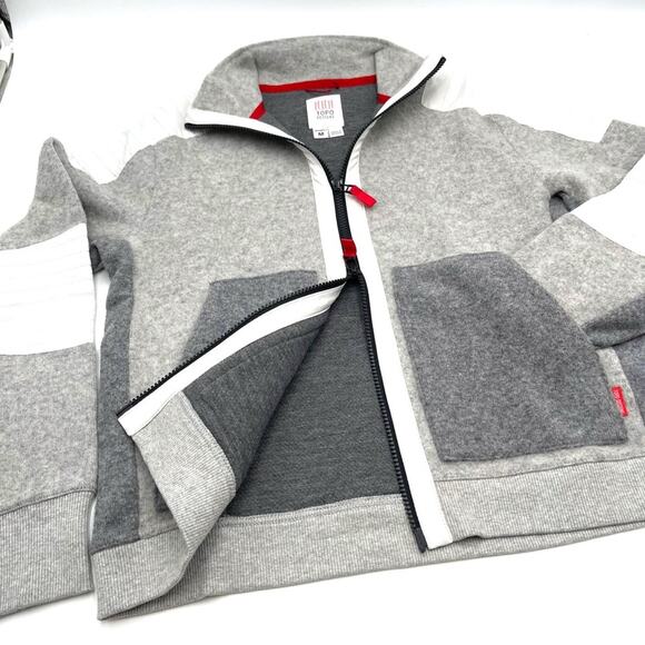 TOPO DESIGN GLOBAL FULL ZIP SWEATER WOMEN MEDIUM - Picture 7 of 15